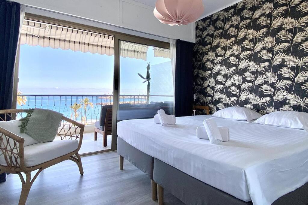 Le Garavan-Vue Mer-Plage-Clim-Terrasse Menton Buitenkant foto